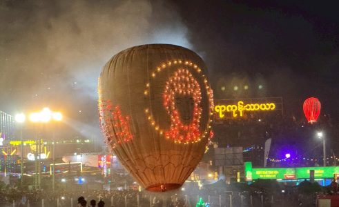 Taunggyi｜光明節之夜，熱氣球升起的城市信仰
